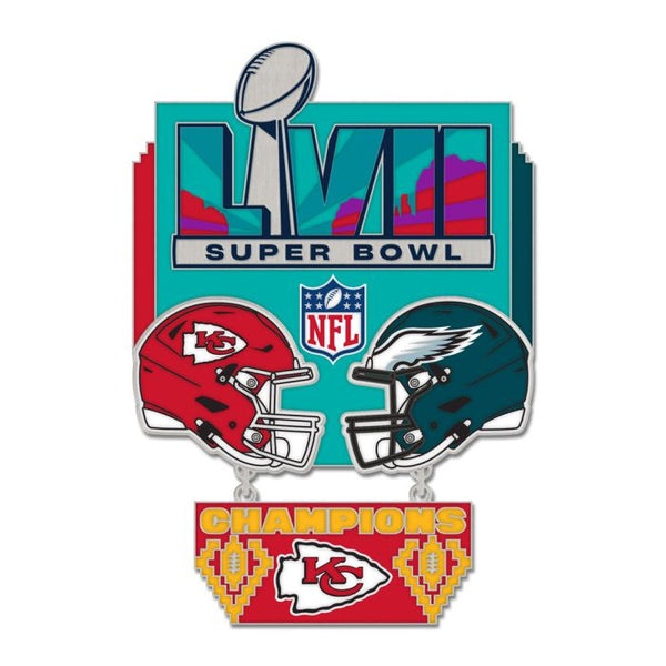 Super Bowl Champions LVII City Chiefs Collector Enamel Pin 2pc pin