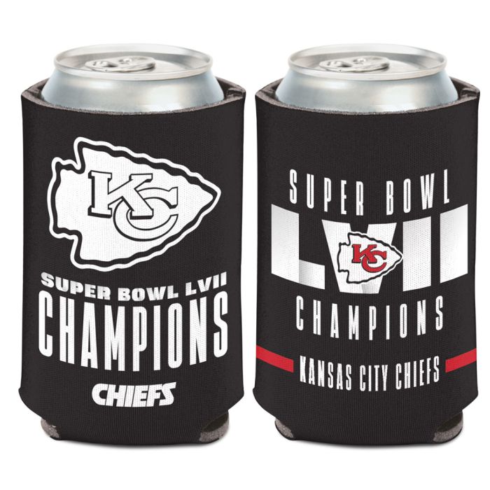 Kansas City Chiefs Super Bowl LVII Black Can Coozi by WinCraft