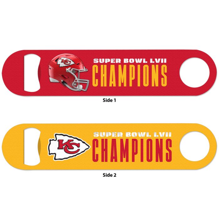 Kansas City Chiefs Super Bowl Champions LVII Stainless Steel Opener