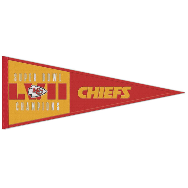 Kansas City Chiefs LVII SUPER BOWL CHAMPIONS Pennant 13" x 32"