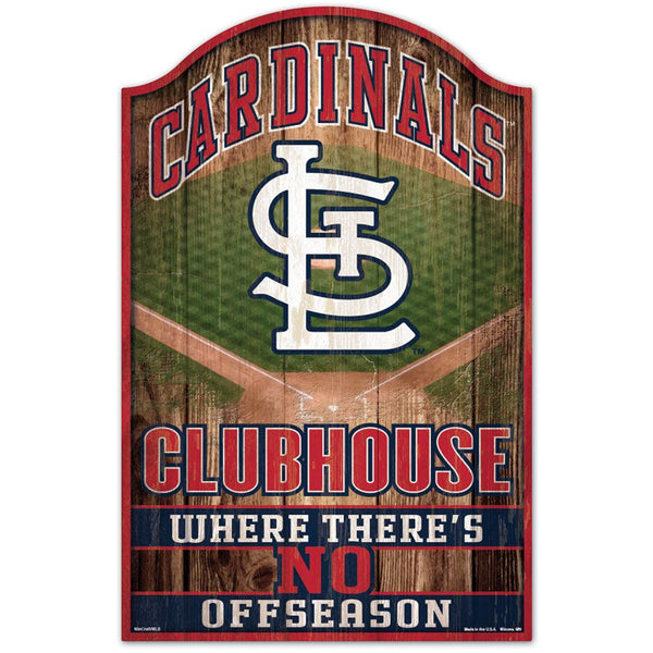 St. Louis Cardinals Wood Sign 11x17