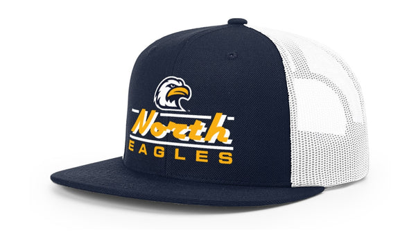 Liberty North Eagles 511 NAVY/WHITE FADE Adj Mesh Trucker Hat - Richardson