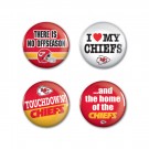 Kansas City Chiefs Button Pack 4