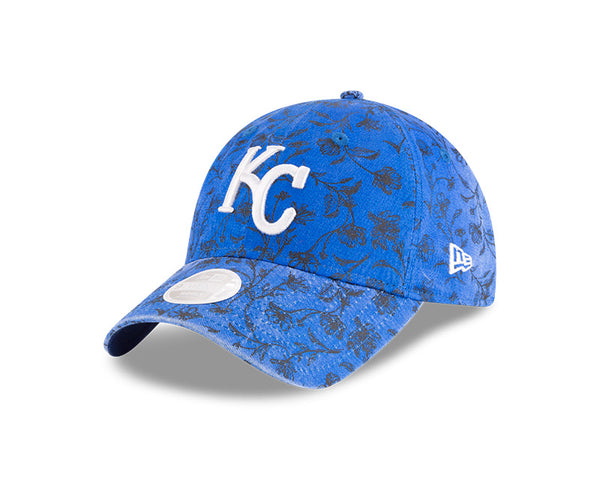 Kansas City Royals 2020 Women's 9TWENTY Blue Floral Adjustable Cap by New Era