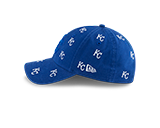 Kansas City Royals Blue Youth 9TWENTY Logo Scatter Adjustable Hat by New Era
