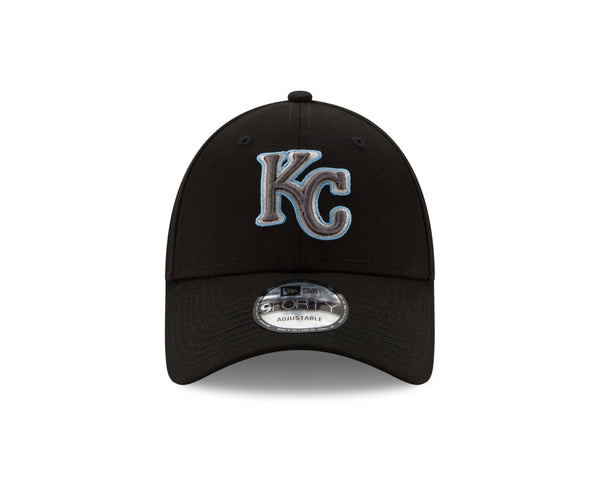 Kansas City Royals 2020 Adjustable 9FORTY Black Logo Hat by New Era