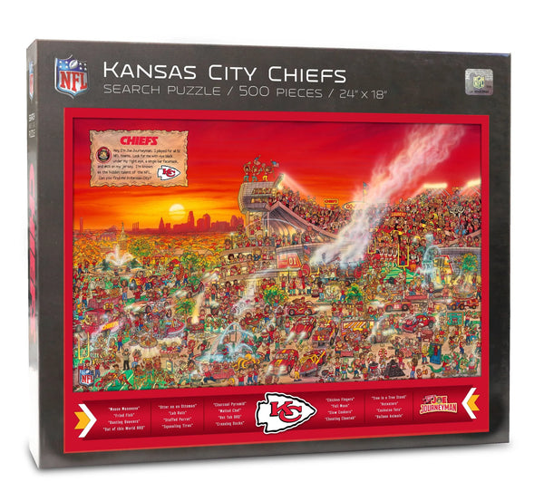 Kansas City Chiefs 500 Piece Puzzle "Can You Find Joe"