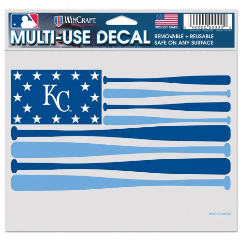 Kansas City Royals "Bat Flag" Perfect Cut Color Decal 5" x 6" by Wincraft