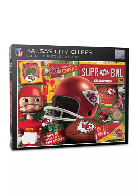 Kansas City Chiefs 500 Piece Puzzle "Retro"