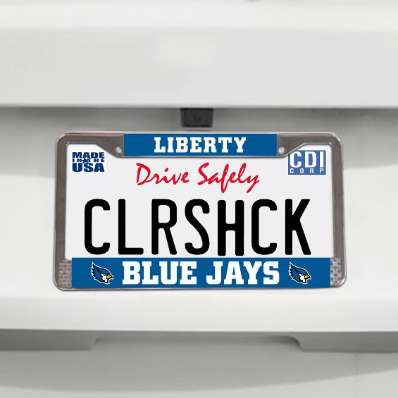 Liberty Blue Jays Metal License Plate Frame