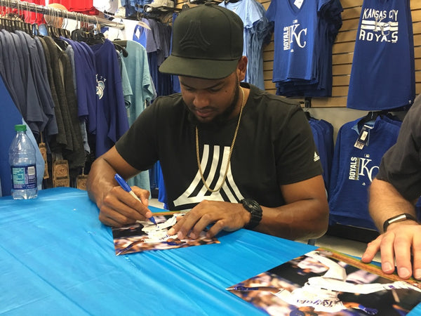 Kansas City Royals Jorge Bonifacio Signed Autographed Full Size Bat COA