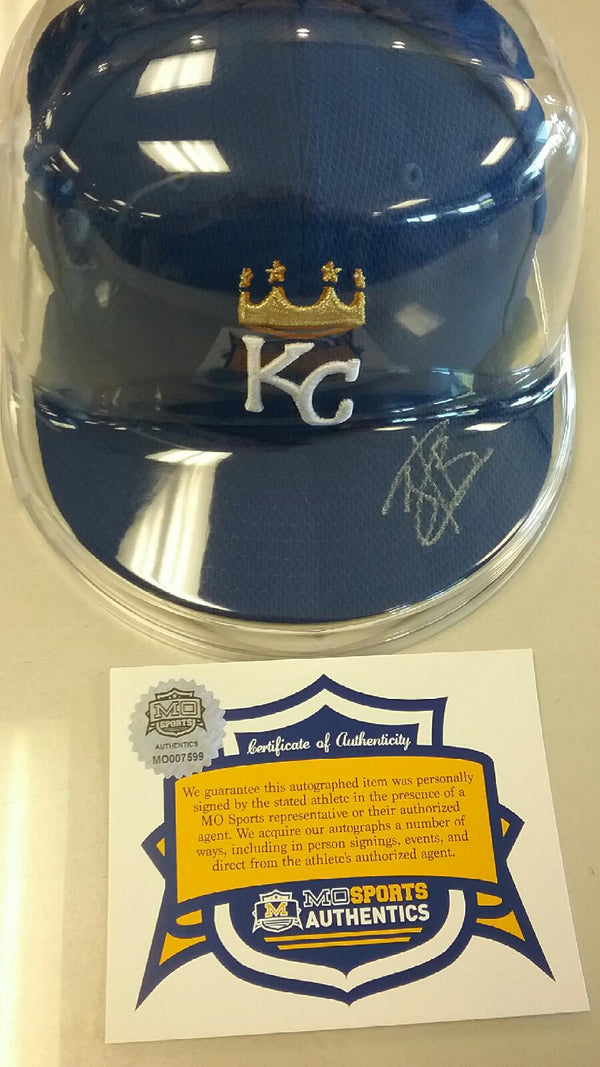 Kansas City Royals Jorge Bonifacio Signed Autographed New Era Hat COA