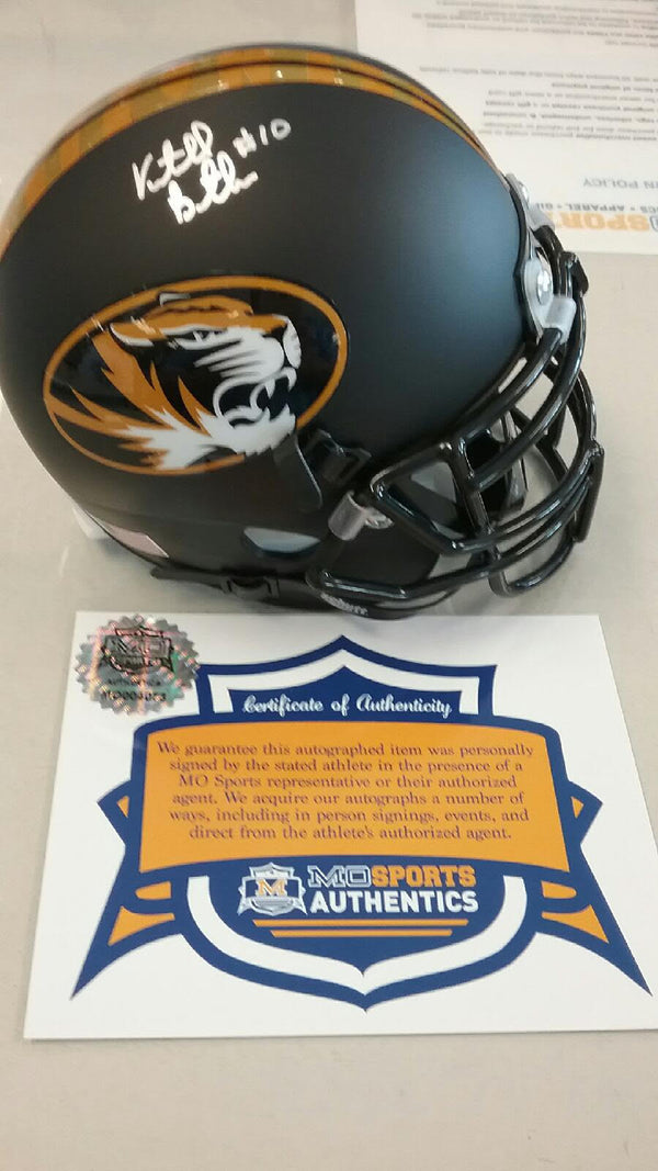 Missouri Tigers Signed Autographed Kentrell Brothers Mini Helmet COA