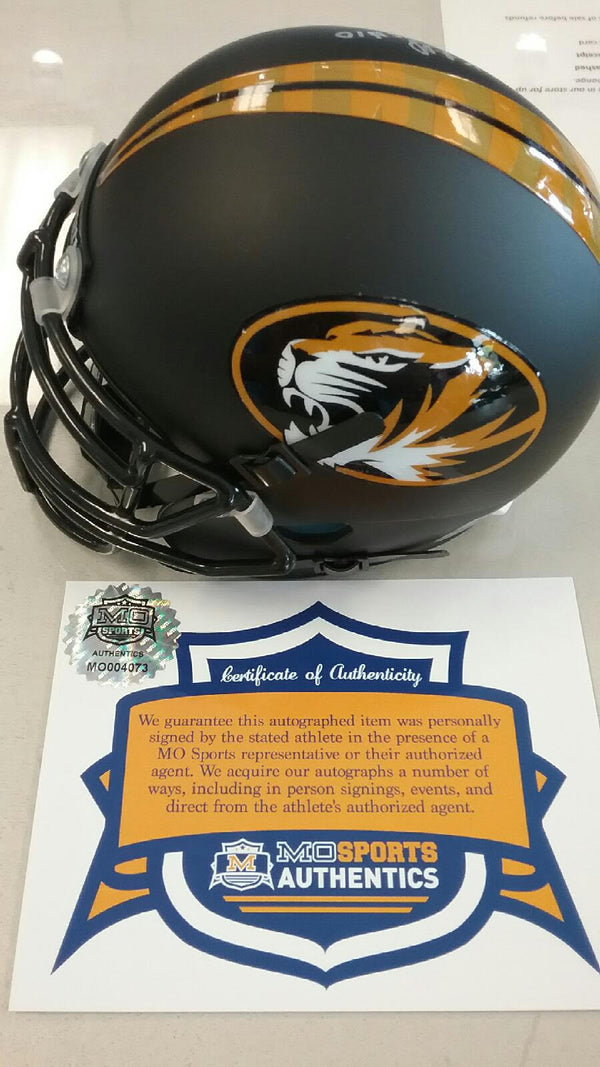 Missouri Tigers Signed Autographed Kentrell Brothers Mini Helmet COA