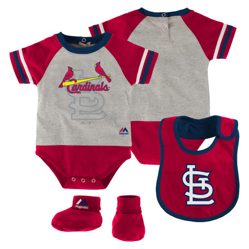 St. Louis Cardinals Newborn 3pc Set by Majestic
