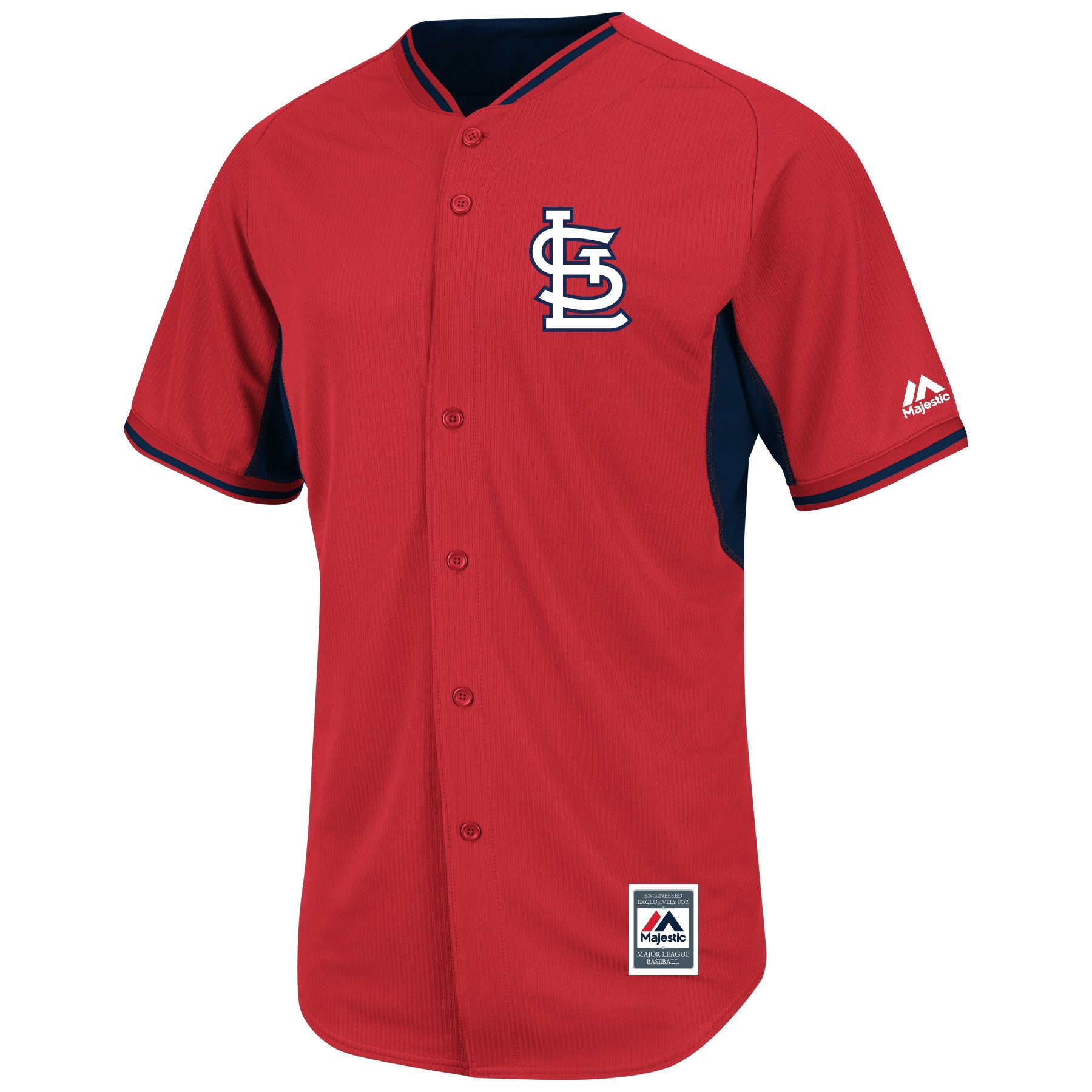 Majestic Cooperstown Collection MLB St Louis Cardinals Men's Jersey Size L.
