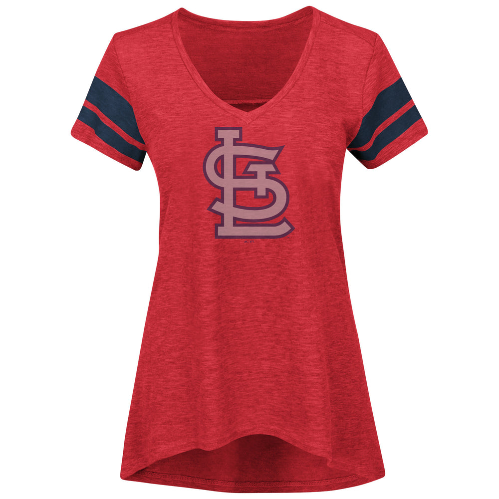 St. Louis Cardinals Ladies From The Stretch Fashion T-Shirt by Majesti