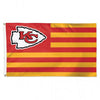Kansas City Chiefs PATRIOTIC DELUXE 3' X 5' Flag by Wincraft