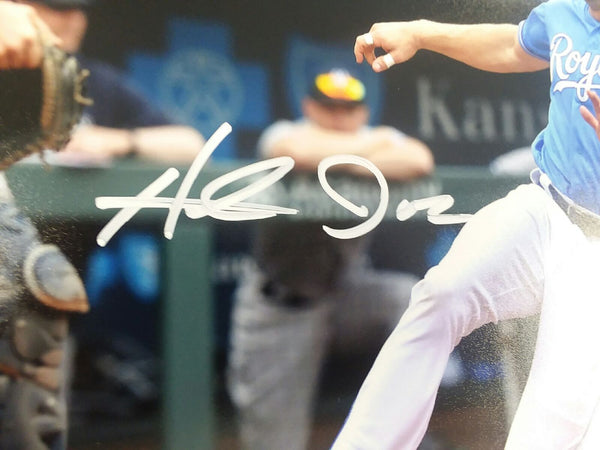 Kansas City Royals Hunter Dozier Signed Autographed Horizontal 8x10 Photo COA