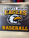 Liberty North Eagles Baseball Color Shock Decal