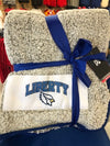 Liberty Blue Jays Frosty Fleece Throw Blanket by Logo