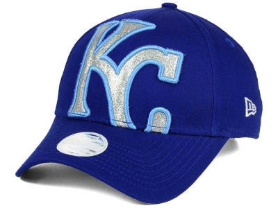 Kansas City Royals Ladies Glitter Glam 3 Adjustable 9FORTY Hat by New Era