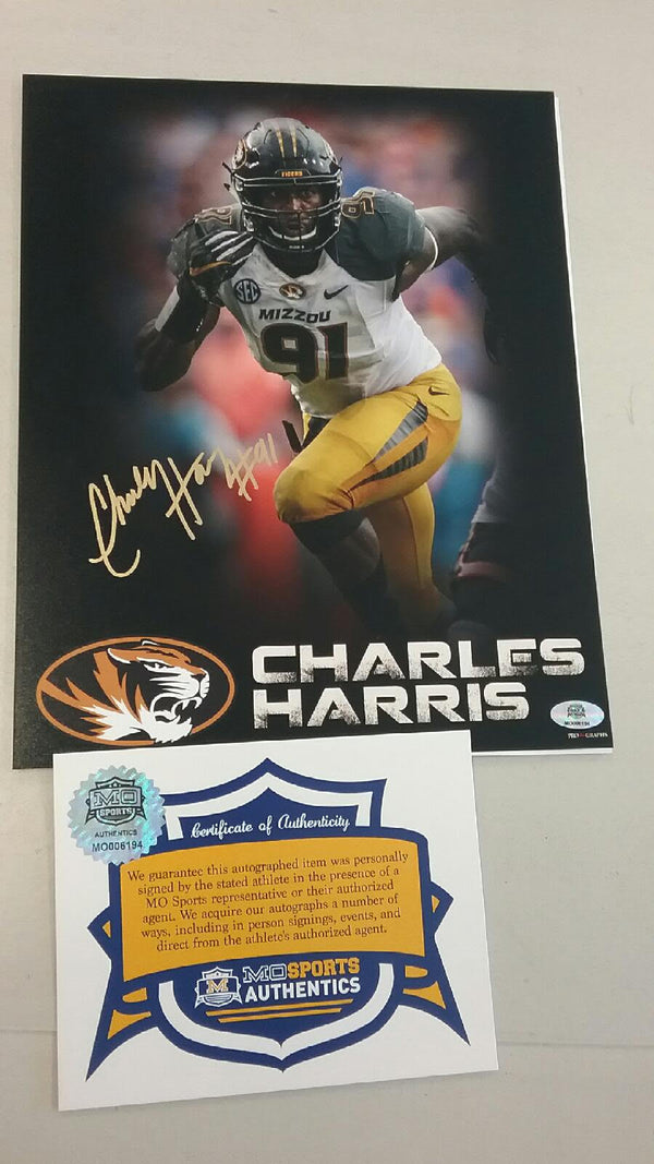 Missouri Tigers Charles Harris Signed Autographed 8"x10" Photo COA