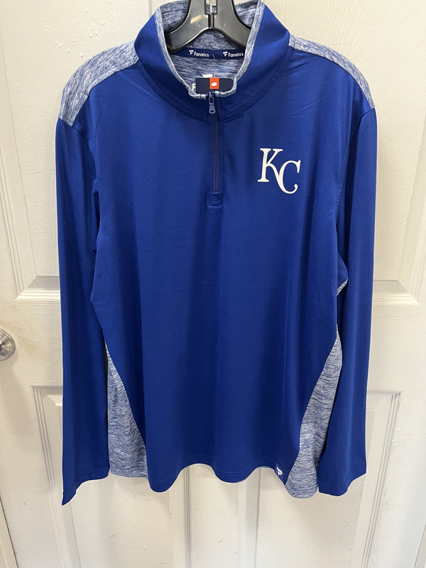 Kansas City Royals RECHARGED Primary Logo Quarter-Zip Jacket - by Fanatics
