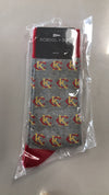 Kansas City Chiefs Themed Red/Yellow/Gray KC Sock by School of Sock