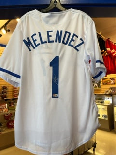 Kansas City Royals MJ Melendez Autographed WHITE Custom Jersey - BECKETT