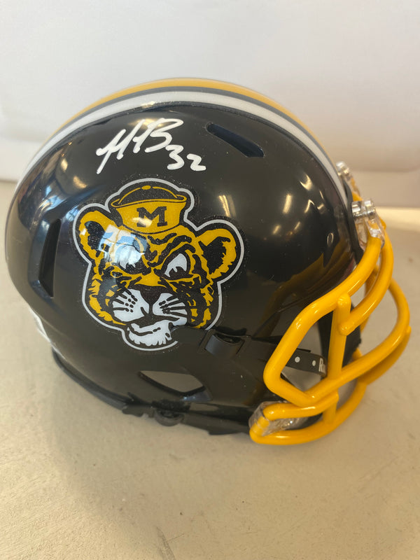 Mizzou Tigers NICK BOLTON Signed Throwback Navy Cat Mini Helmet - BECKETT