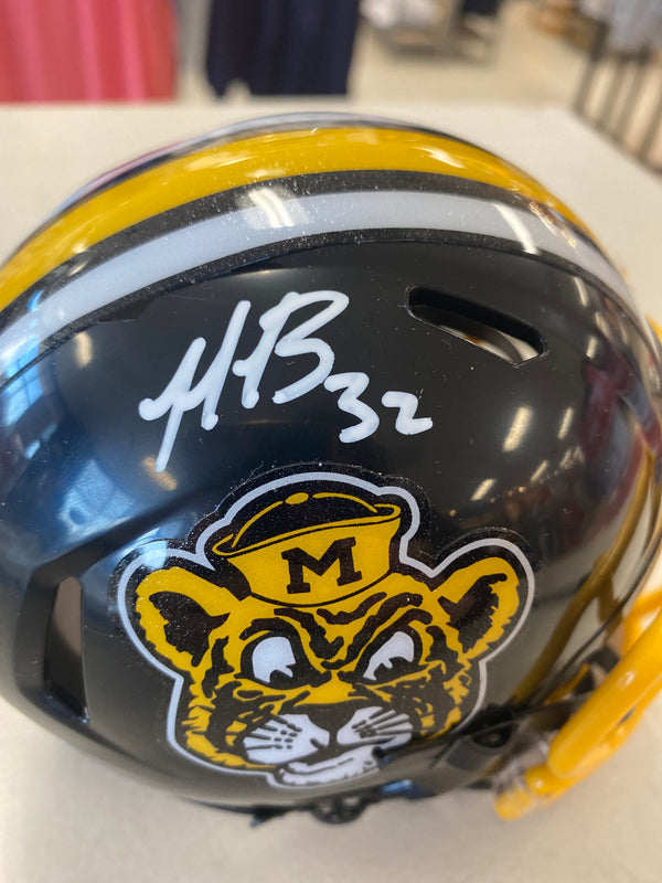 Mizzou Tigers NICK BOLTON Signed Throwback Navy Cat Mini Helmet - BECKETT