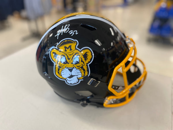 Mizzou Tigers NICK BOLTON Signed Throwback Navy Cat Speed Replica Helmet - BECKETT