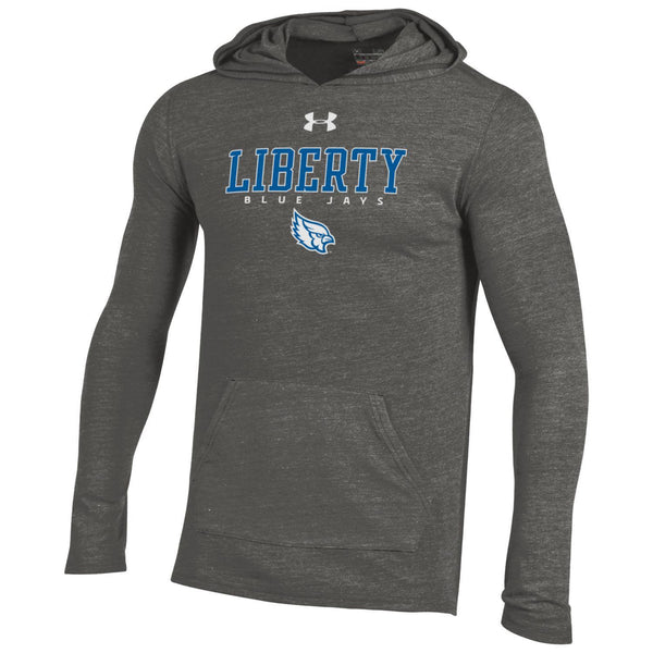 Liberty Blue Jays Light Gray Legacy Tri Blend Hooded Shirt by Under Armour
