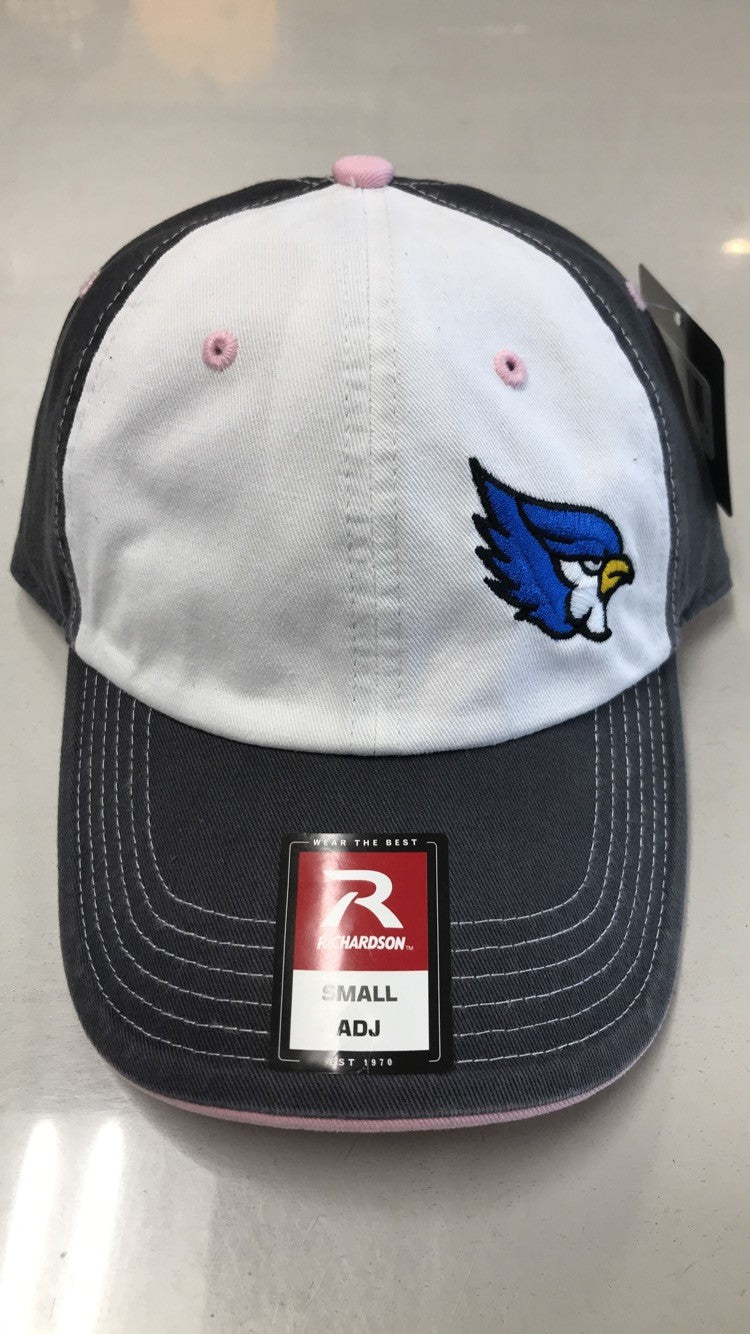 Liberty Blue Jays 322 Adjustable Unstructured White/Gray/Pink Hat