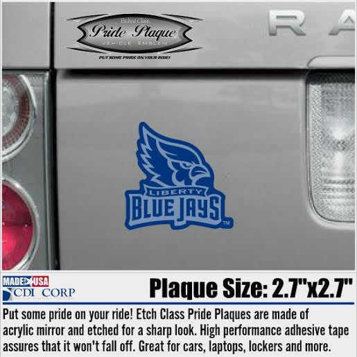 Liberty Blue Jays Pride Plaque Vehicle Emblem