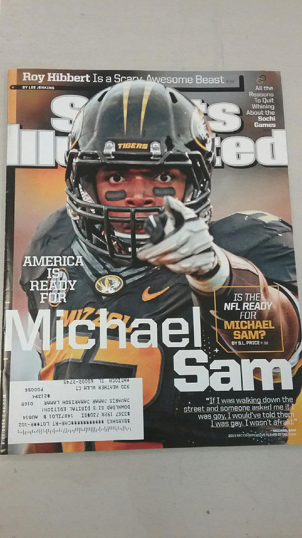 Missouri Tigers Sports Illustrated Magazine Michael Sam Cover 2-17-14
