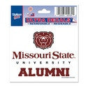 Missouri State University Alumni 3"x4" Ultra Decal