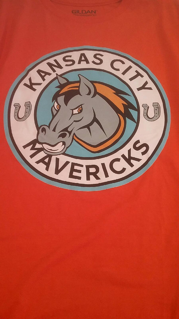 Kansas City Mavericks Blend Long Sleeve Primary Logo T-Shirt by Gildan