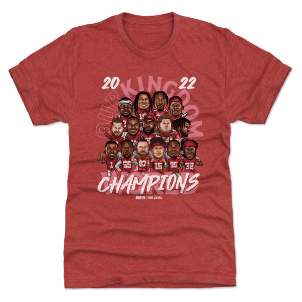 Kansas City Chiefs Super Bowl LVII Champions Red Shirt- 500 Level