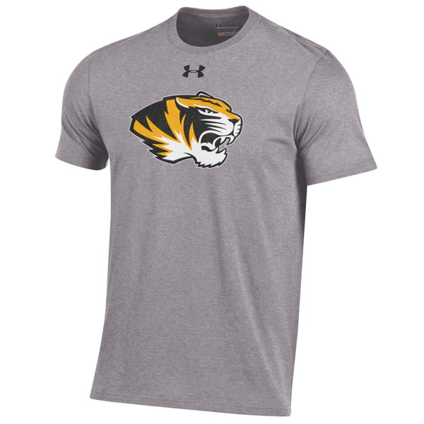 Missouri Tigers Men's Gray Charged Cotton T-Shirt by Under Armour