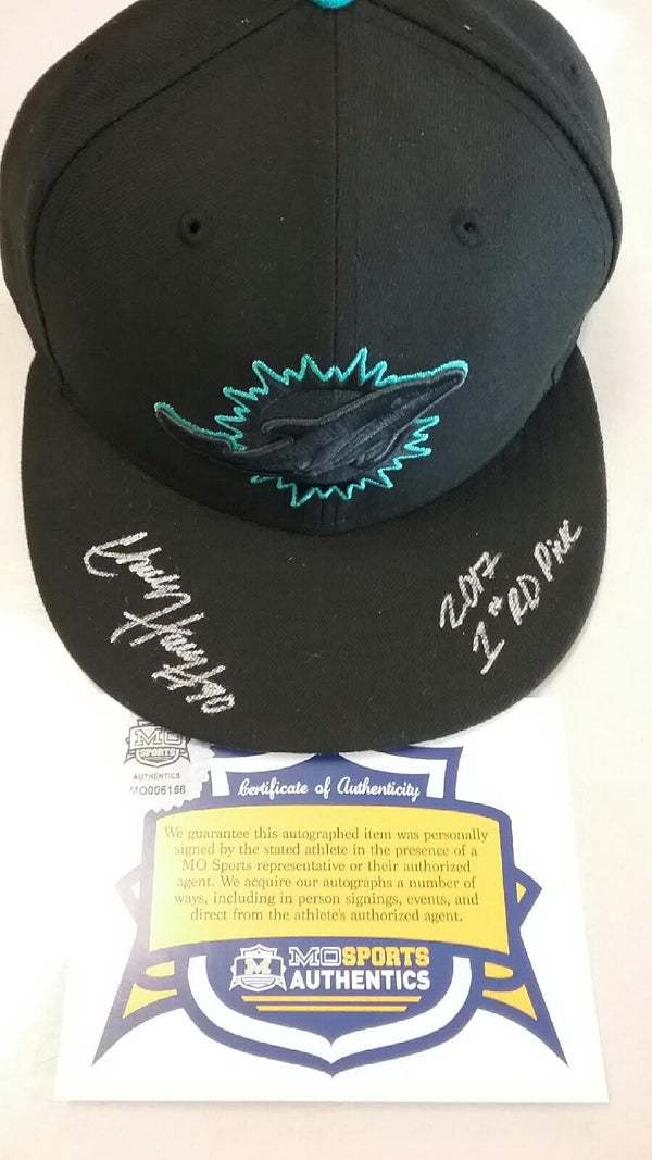 Miami Dolphins Mizzou Charles Harris Signed Autographed Hat COA