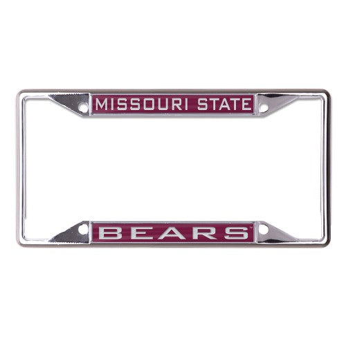 Missouri State University Metal License Plate Frame w/ Acrylic Inserts by Wincra