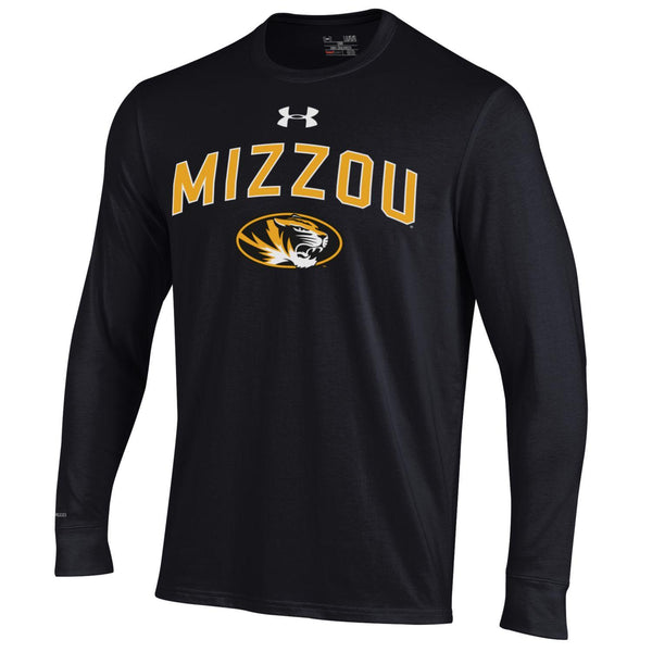 Missouri Tigers Black Long Sleeve Charged Cotton T-Shirt by Under Armour