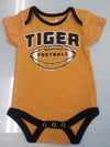 Missouri Tigers "Tiger Football" Gold Onesie Infant Sizes