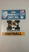 Missouri Tigers 4"x4" Football Perfect Cut Decal by Wincraft