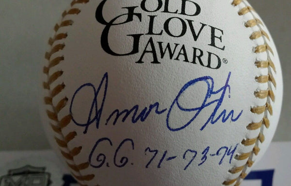 Kansas City Royals Amos Otis Signed Autographed Gold Glove Baseball COA
