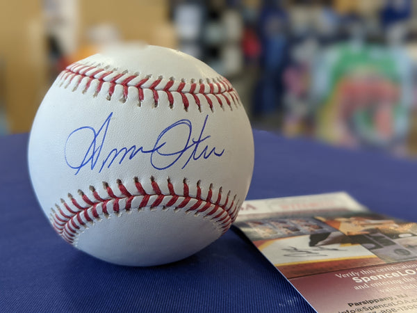 Kansas City Royals Amos Otis Signed Autographed OMLB Baseball JSA