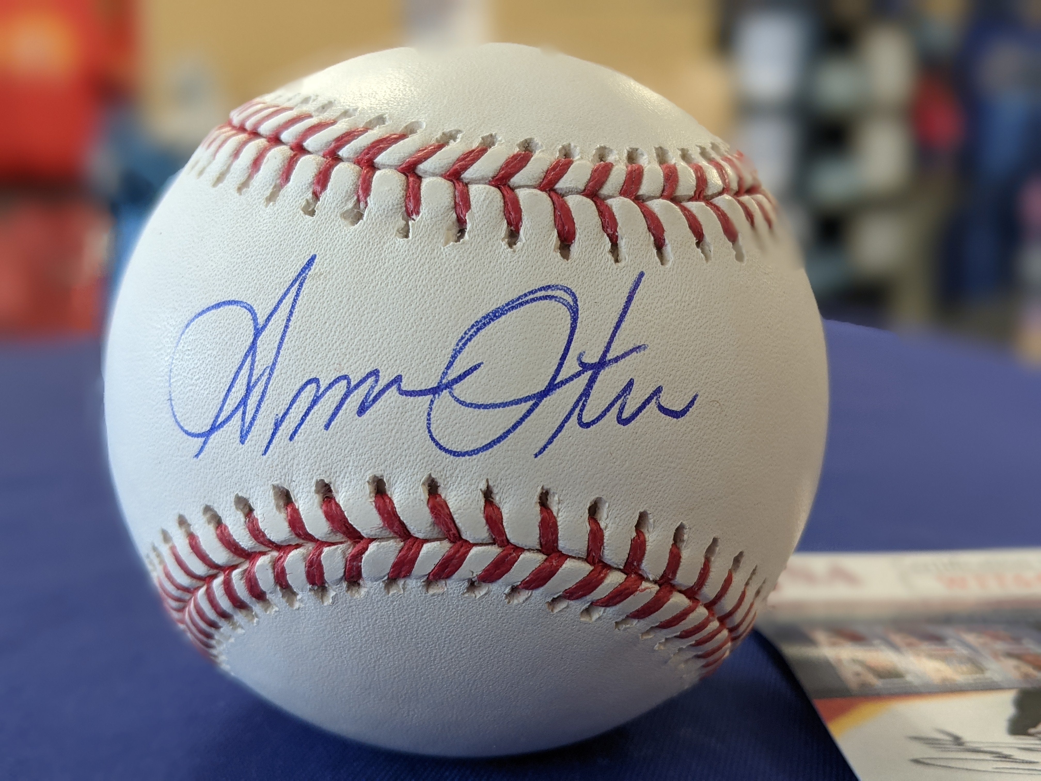 Kansas City Royals Amos Otis Signed Autographed OMLB Baseball JSA