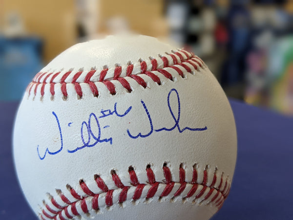 Kansas City Royals Willie Wilson Signed Autographed OMLB Baseball JSA